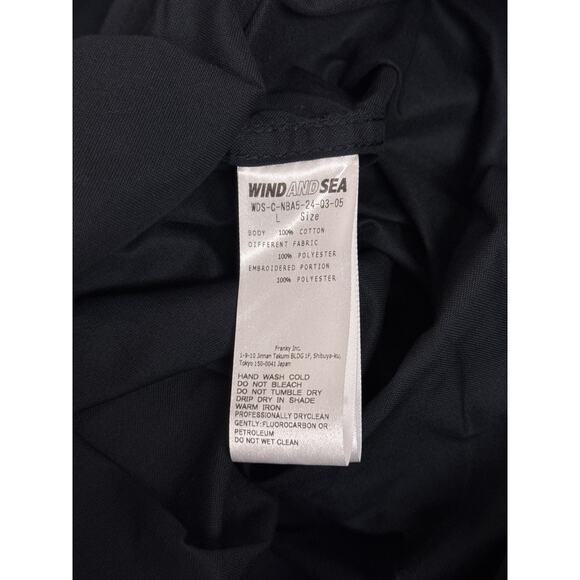 NBA x WIND AND SEA Shirt Large Men San Antonio Spurs Oversized Oxford Made Japan - Picture 10 of 10